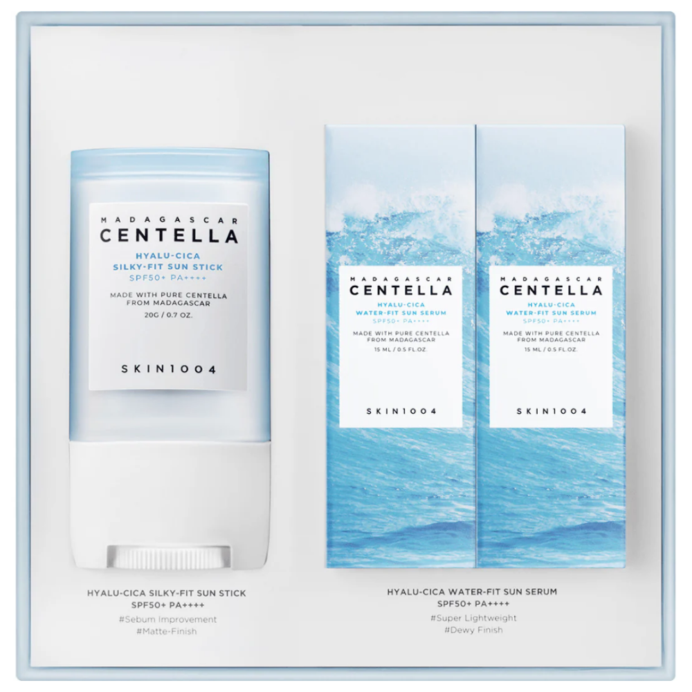 Skin1004 Hyalu-Cica Sunsational Kit Madagascar Centella Silky-Fit